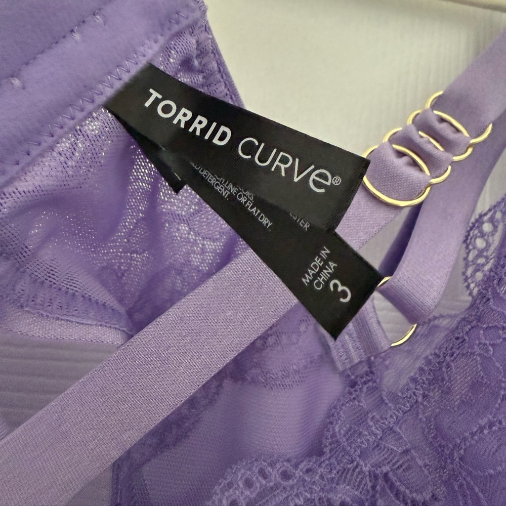 Torrid Curve 3x Lavender Bodysuit 💜 - Picture 4 of 9